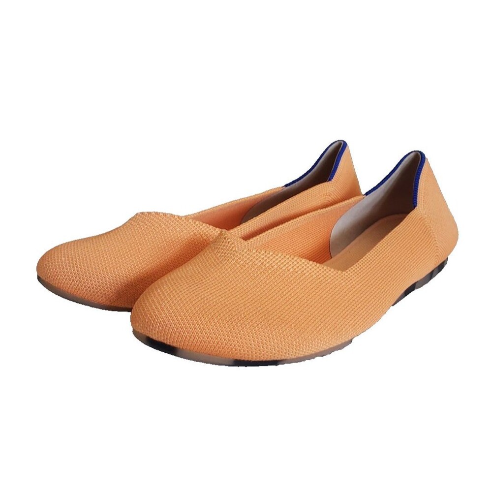 Rothy's The Flat Round Toe Slip-On Luxury Ballet Flats Persimmon Women's Size 8